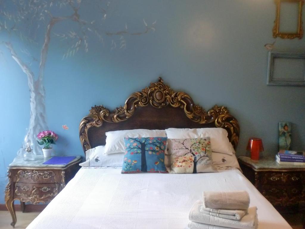 Postel nebo postele na pokoji v ubytování Alojamientos Sueños de Ronda