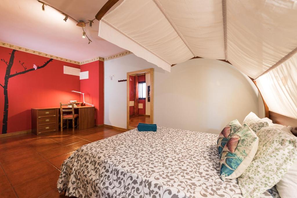 Cama o camas de una habitación en Seaview Faro Arinaga