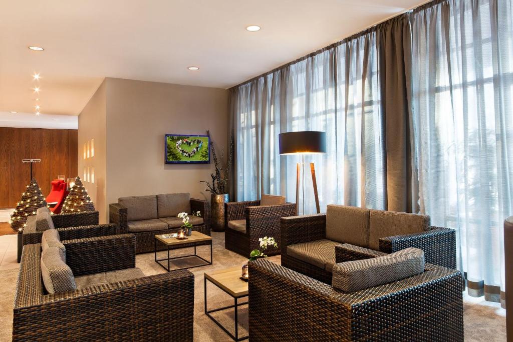 TV a/nebo společenská místnost v ubytování relexa hotel Bad Steben GmbH