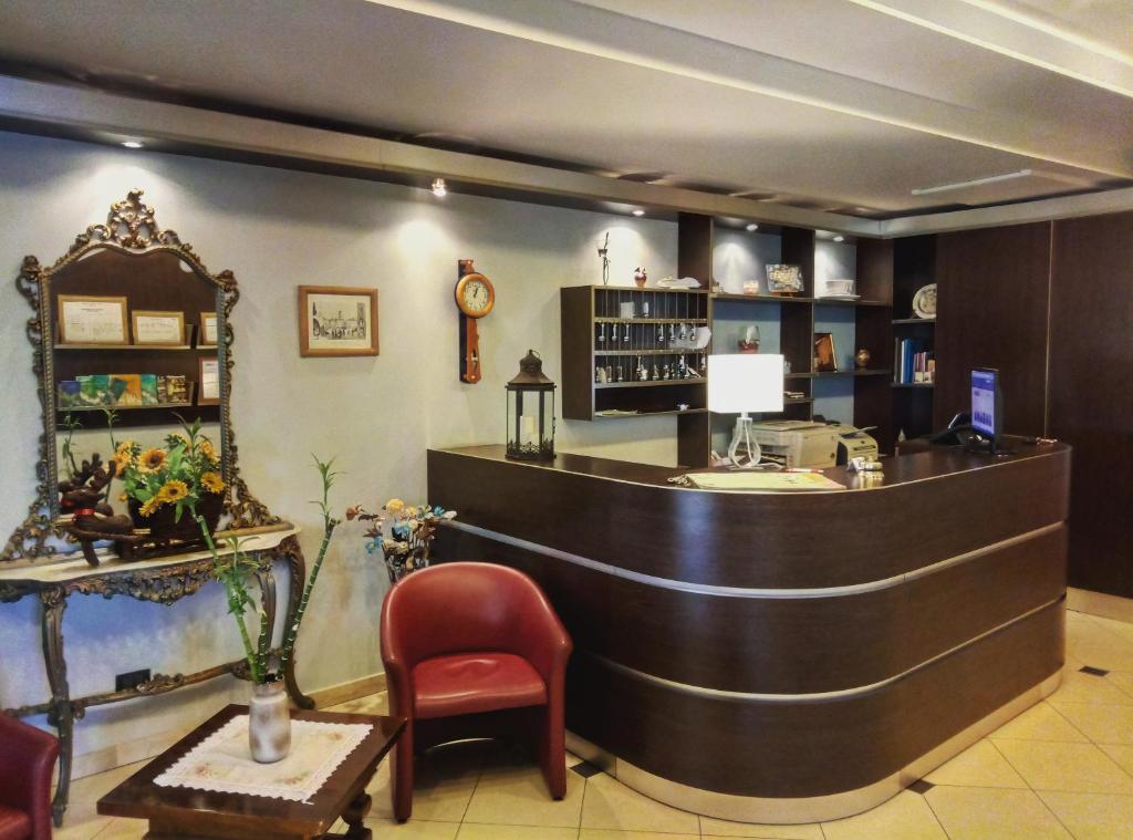 Lounge nebo bar v ubytování Hotel Blue Ribbon