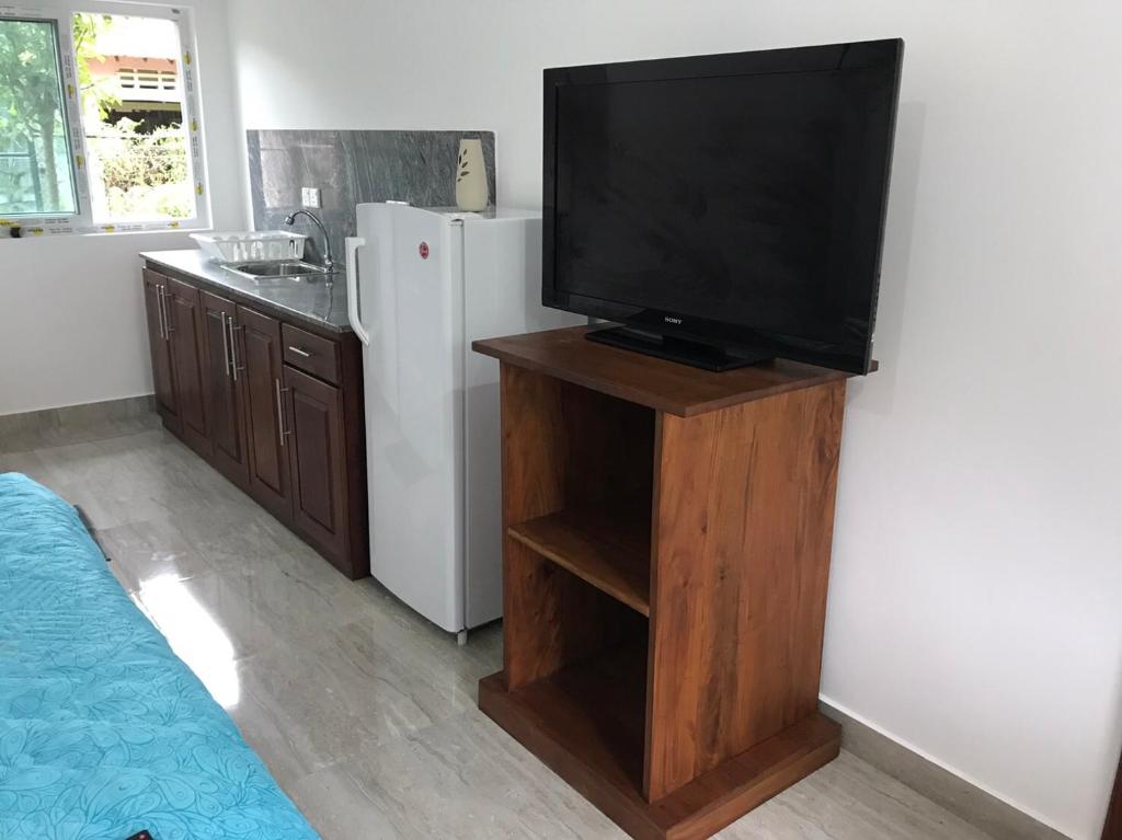 Kuchyň nebo kuchyňský kout v ubytování Transit Studio Katunayake