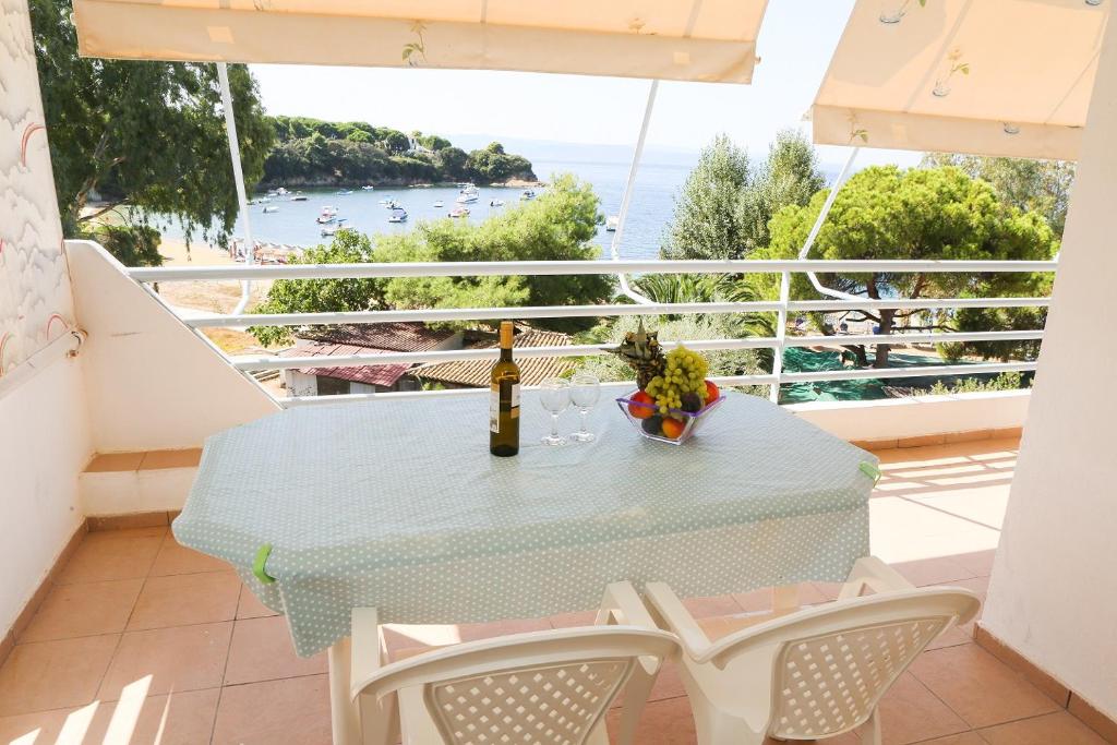 Balkón nebo terasa v ubytování Kolios Seaside Apartments