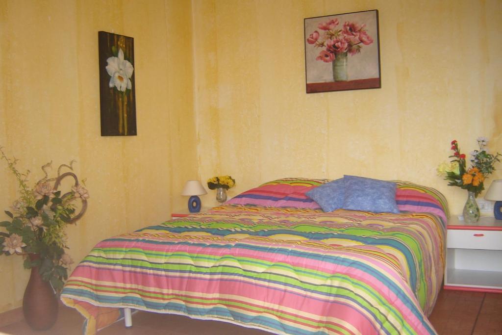 Een bed of bedden in een kamer bij Agriturismo Isidoro