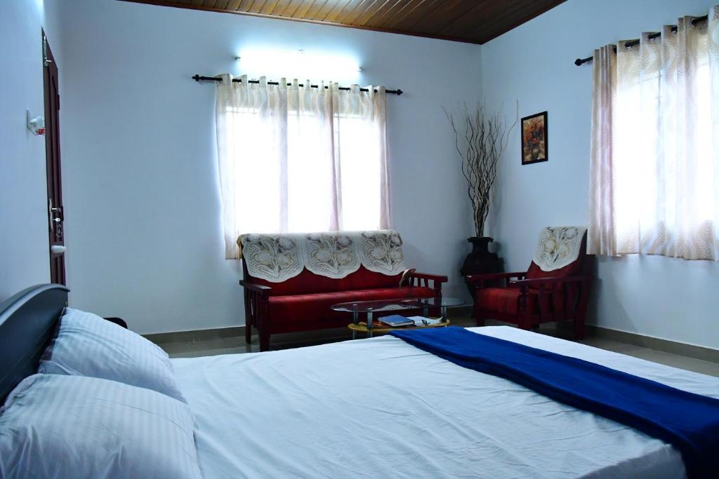 Postel nebo postele na pokoji v ubytování Royal Beach Abode