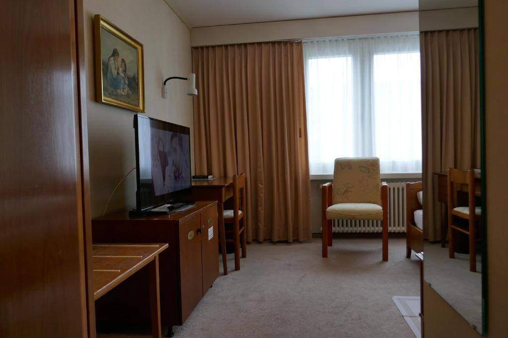 TV a/nebo společenská místnost v ubytování Hotel Terminus Brugg