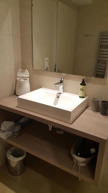 Koupelna v ubytování Hôtel Winzenberg