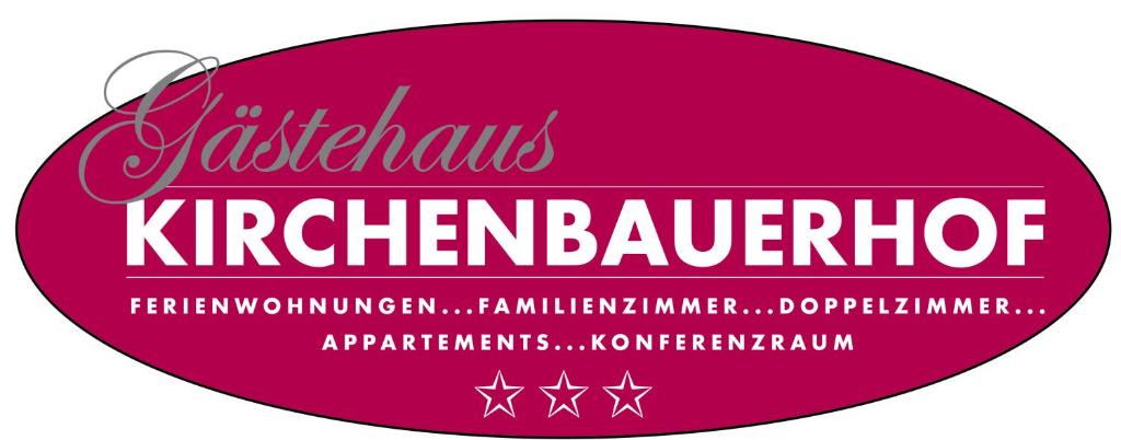 Et logo, certifikat, skilt eller en pris der bliver vist frem på Gästehaus Kirchenbauerhof