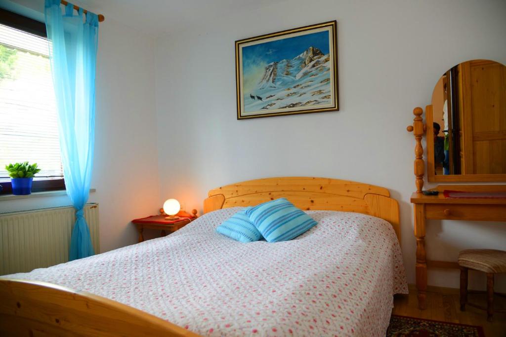 Postel nebo postele na pokoji v ubytování Apartmaji Rabič