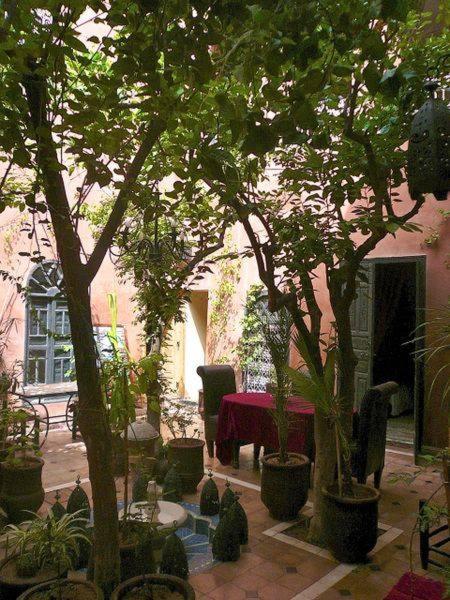 Zahrada ubytování Riad Sidi Omar