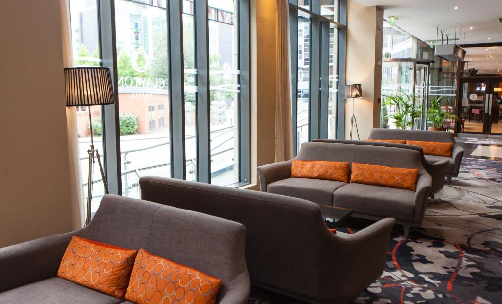 Posezení v ubytování Clayton Hotel, Leeds