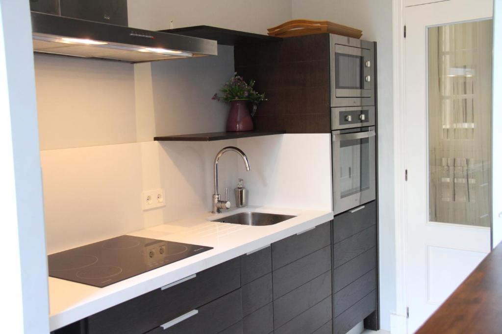Kuchyň nebo kuchyňský kout v ubytování Luxurious 2 bedroom flat in a historic building