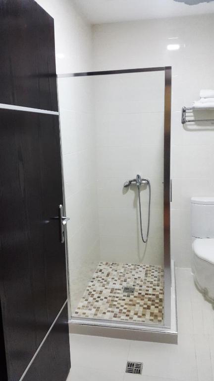 Koupelna v ubytování Hotel Alpet
