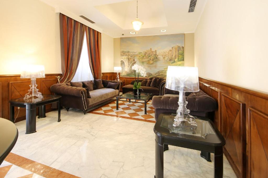 Posezení v ubytování Hotel Traiano