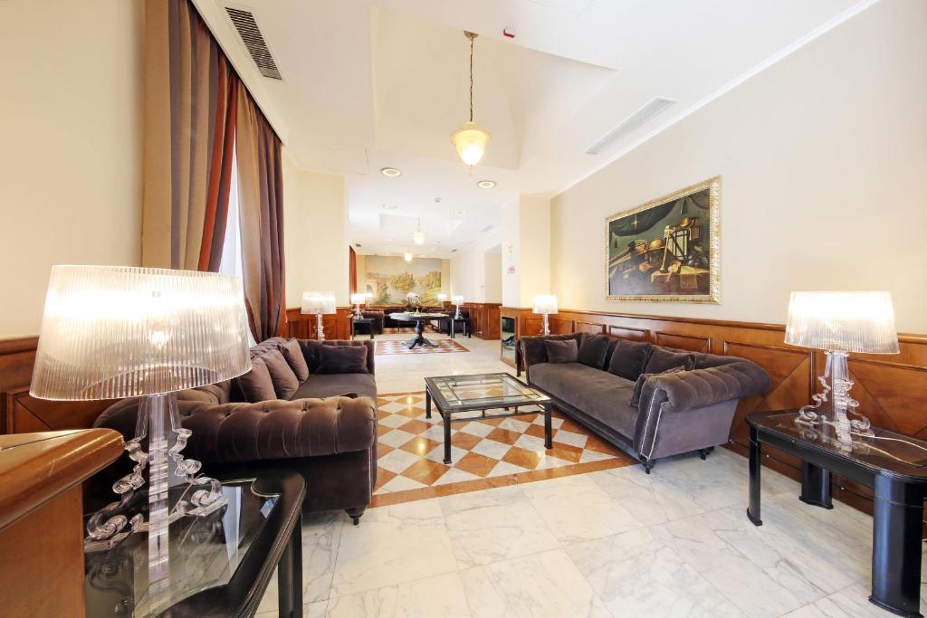 Posezení v ubytování Hotel Traiano