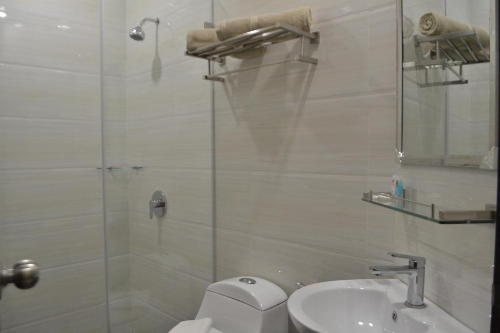 Koupelna v ubytování My Inn Hotel Kota Samarahan