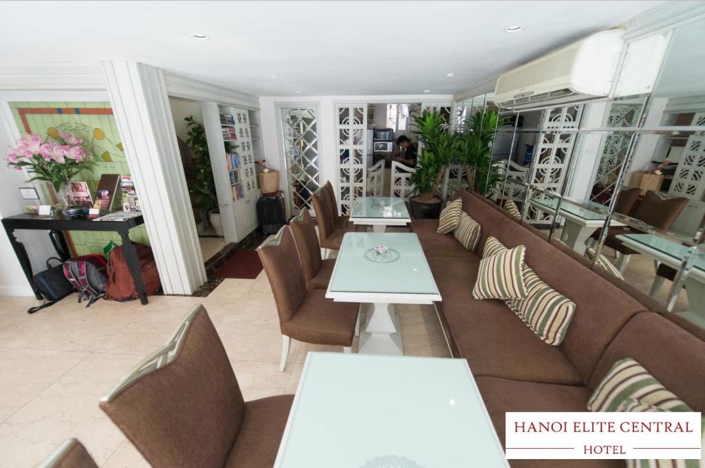 Posezení v ubytování Elite Central Hotel Hanoi