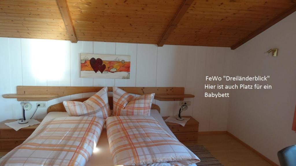 Postel nebo postele na pokoji v ubytování Sohlerhof
