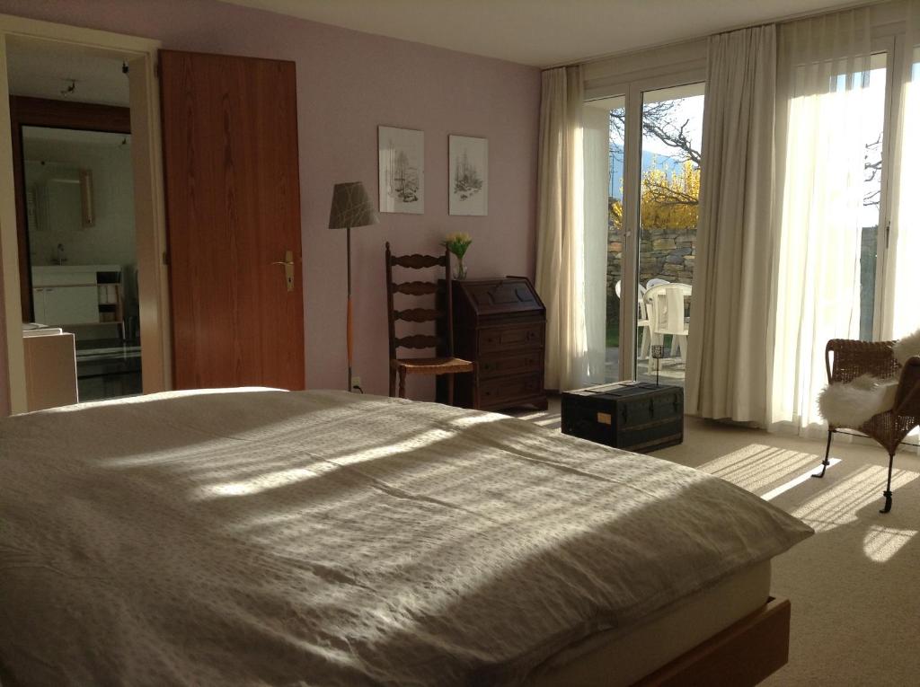 Postel nebo postele na pokoji v ubytování BnB Chantevent