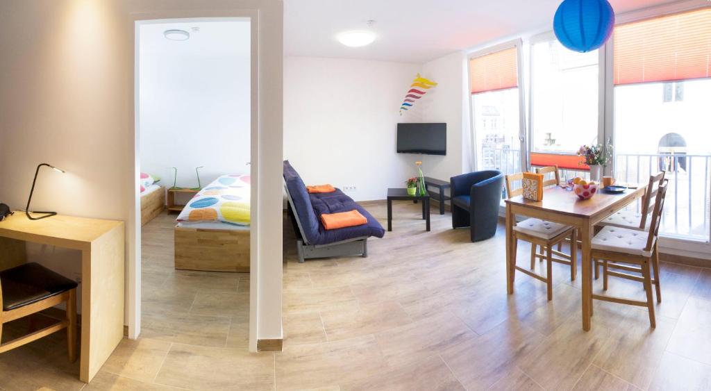 Posezení v ubytování Apartment11 Wartburg