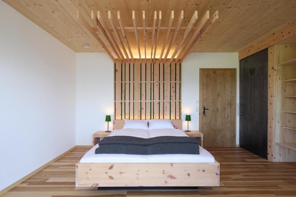 Posteľ alebo postele v izbe v ubytovaní Chalet Alm Planai