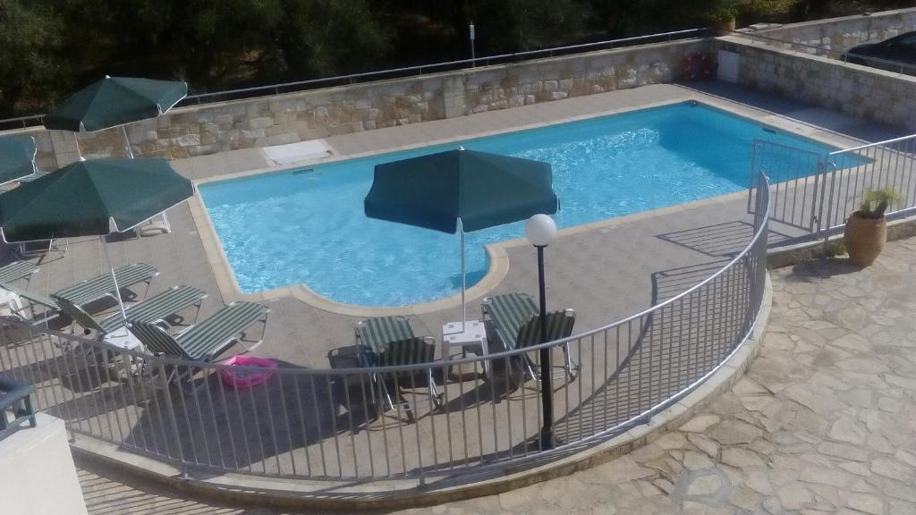 Bazén v ubytování Irida Apartments -EX BLAZIS HOUSE nebo v jeho okolí