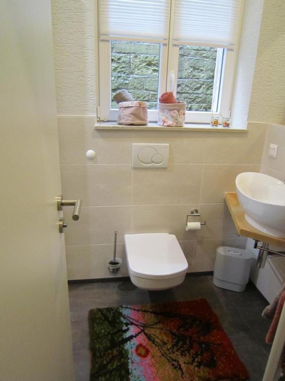Koupelna v ubytování Ferienwohnung Eichelgasse Wertheim