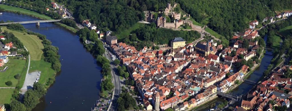Letecký snímek ubytování Ferienwohnung Eichelgasse Wertheim