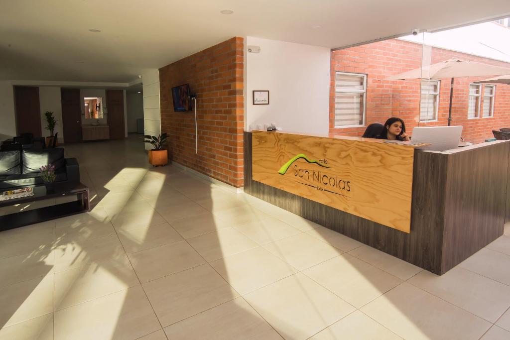 Vstupní hala nebo recepce v ubytování Hotel Valle de San Nicolas