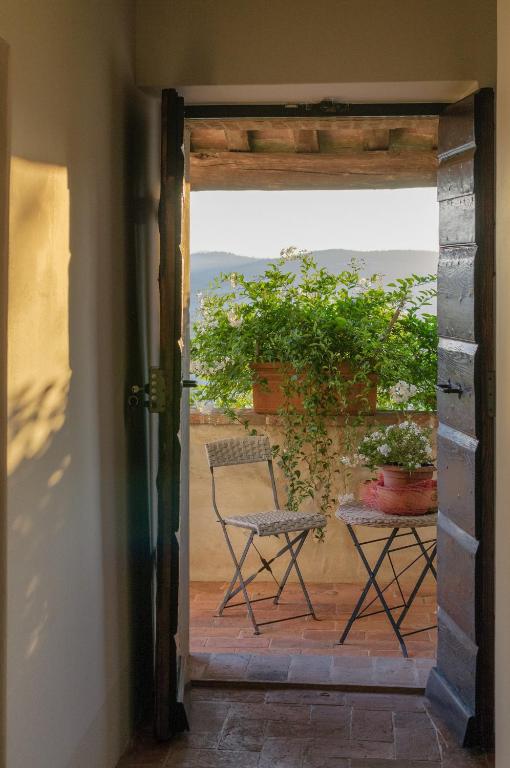 Balkón nebo terasa v ubytování Podere Poggio al sole