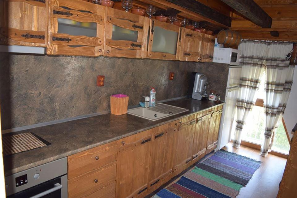 Kuchyň nebo kuchyňský kout v ubytování Guest Rooms Profirov