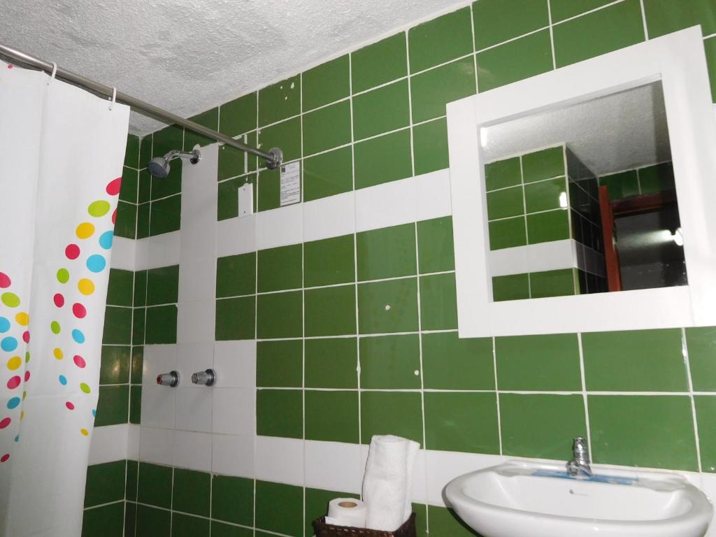 Koupelna v ubytování Hostal Alborada Riobamba
