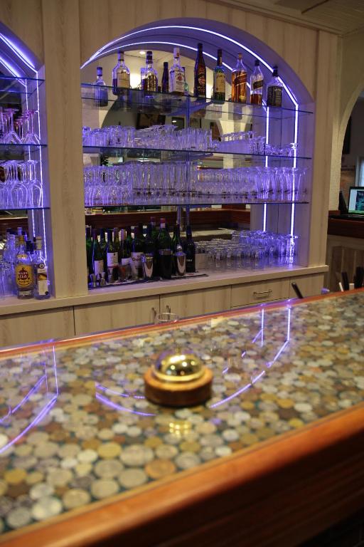 Lounge nebo bar v ubytování Hotel Gasthof Goldener Hahn