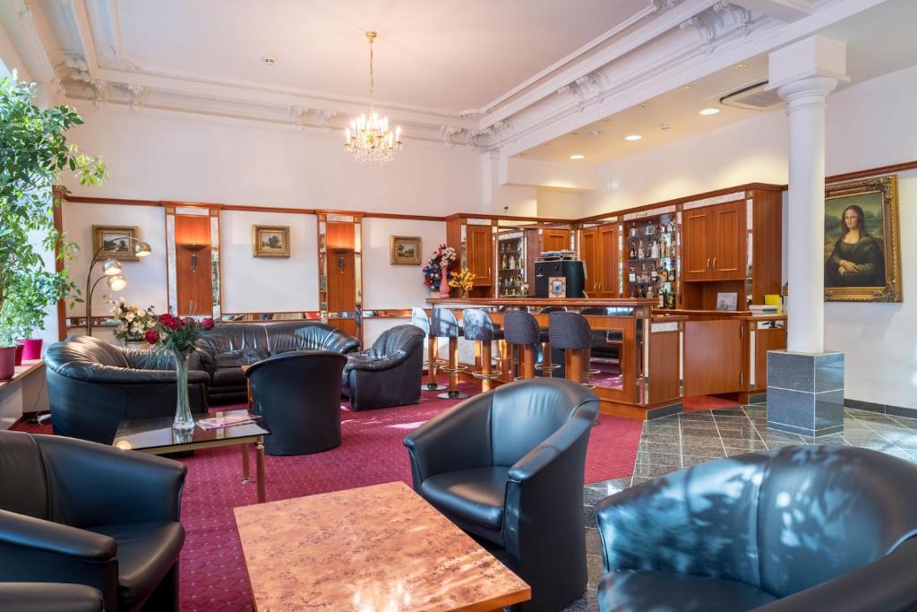 Posezení v ubytování Hotel Bayernland