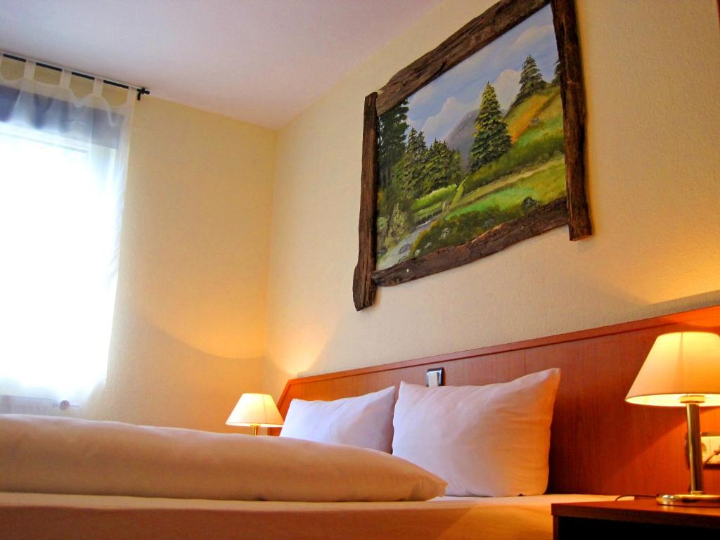 Postel nebo postele na pokoji v ubytování Hotel Harzlodge