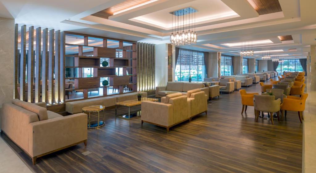 Posezení v ubytování Side Sunport Hotel - All Inclusive