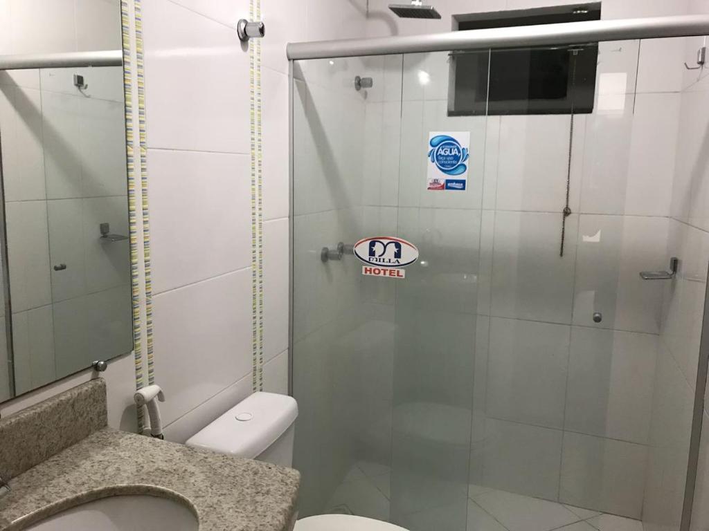 Koupelna v ubytování Hotel Milla