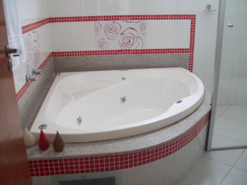 Koupelna v ubytování Hotel Milla