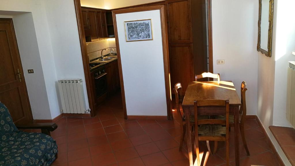 Kuchyň nebo kuchyňský kout v ubytování Palazzo Calocci appartamenti in Assisi