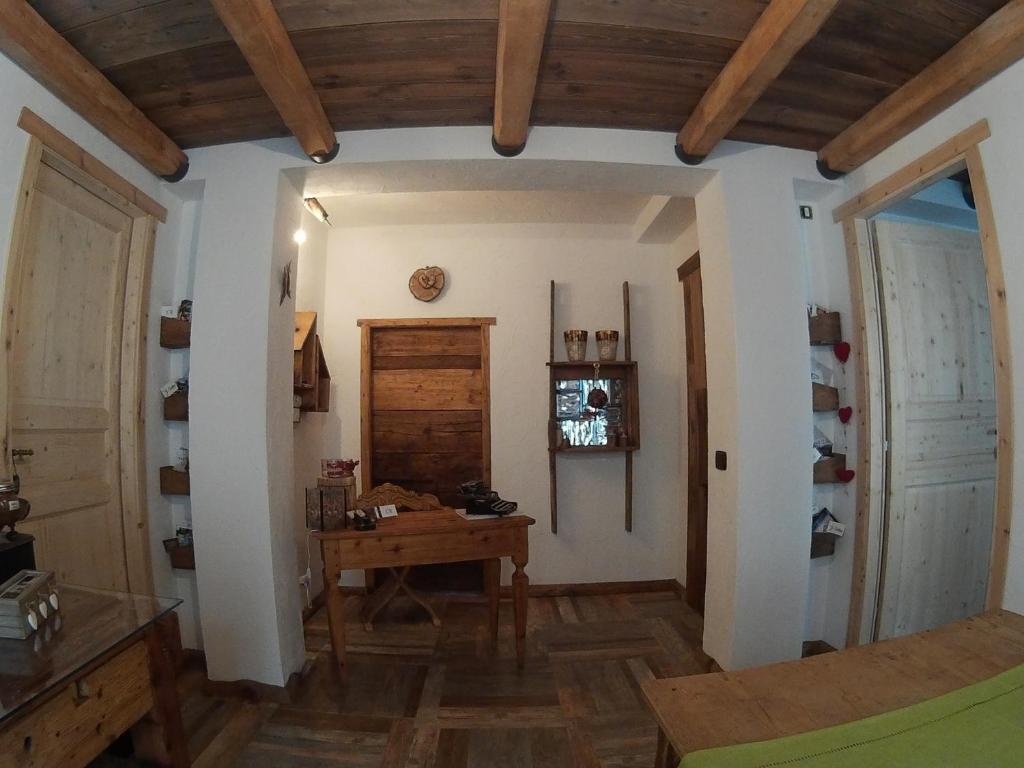 TV a/nebo společenská místnost v ubytování B&B Le Ciaf