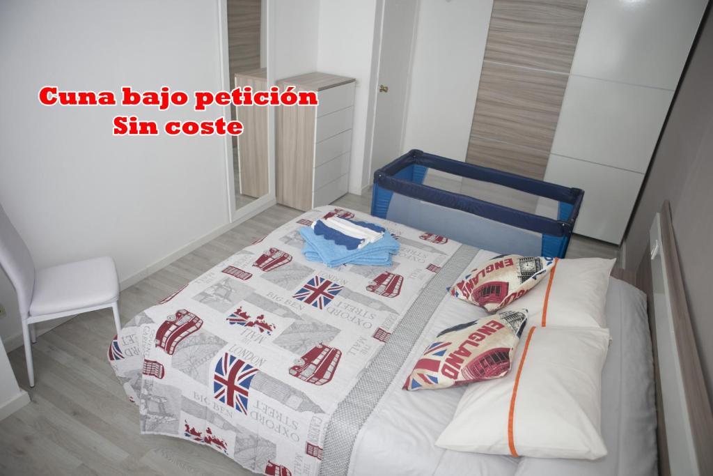 Posteľ alebo postele v izbe v ubytovaní El Apartamento de María
