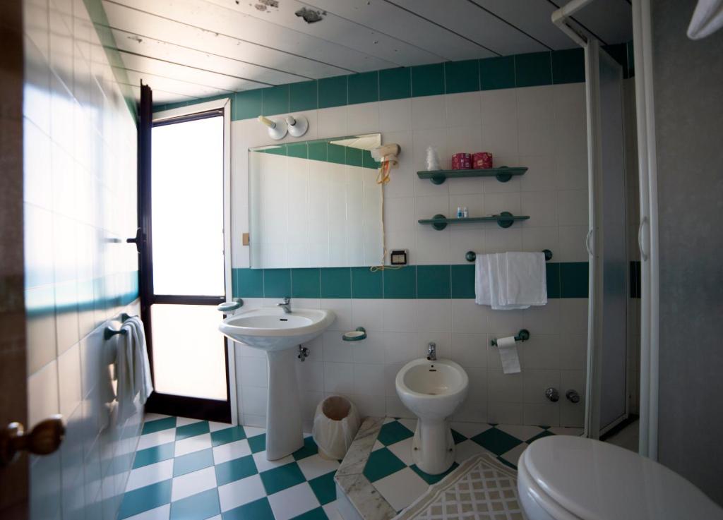 Koupelna v ubytování Hotel Nettuno