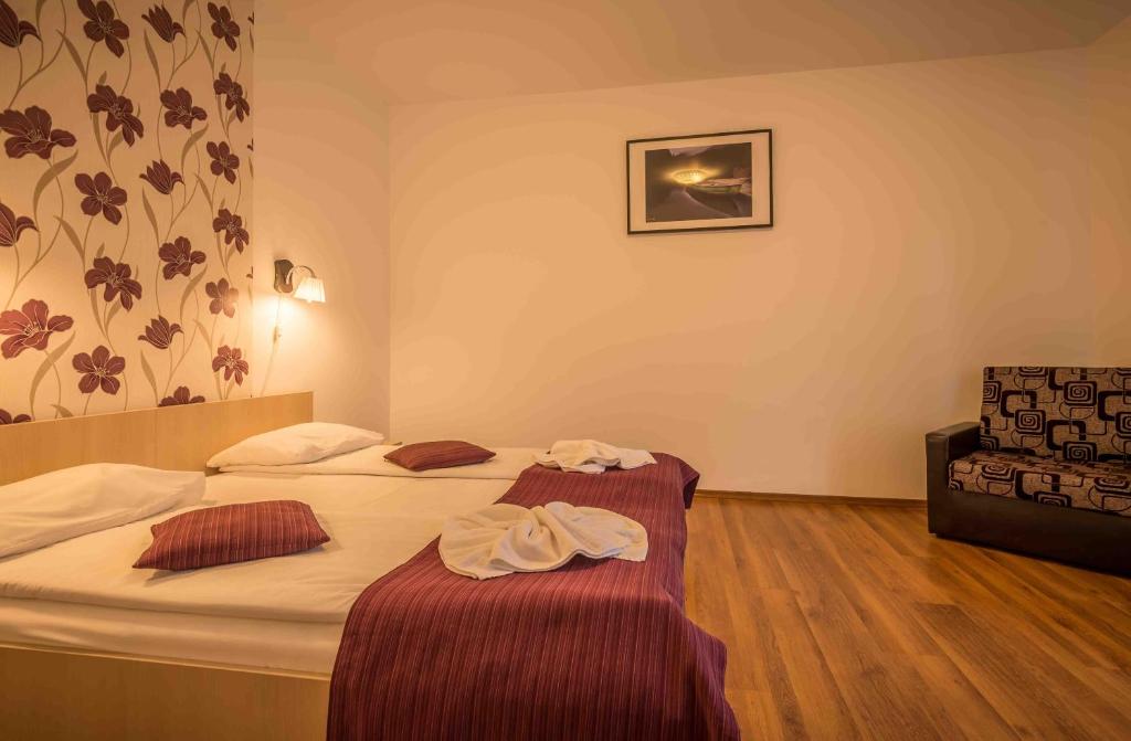 Postel nebo postele na pokoji v ubytování Vila Rigo Sovata