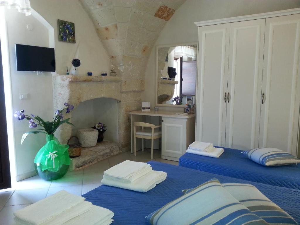 Posteľ alebo postele v izbe v ubytovaní B&B Demetra