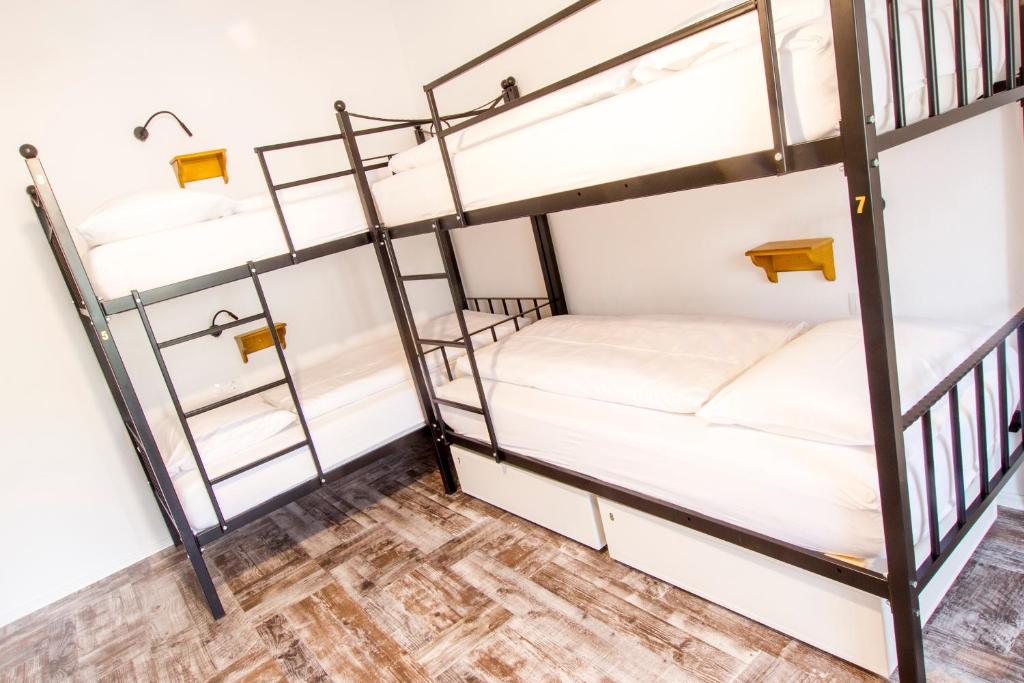 Postel nebo postele na pokoji v ubytování Hostel Hildegarden