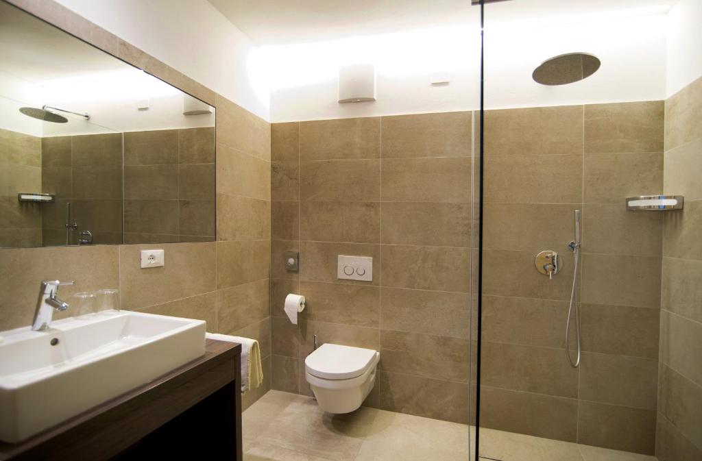 Koupelna v ubytování Hotel Römerrast
