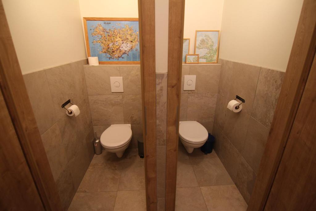 Koupelna v ubytování CJA Guesthouse