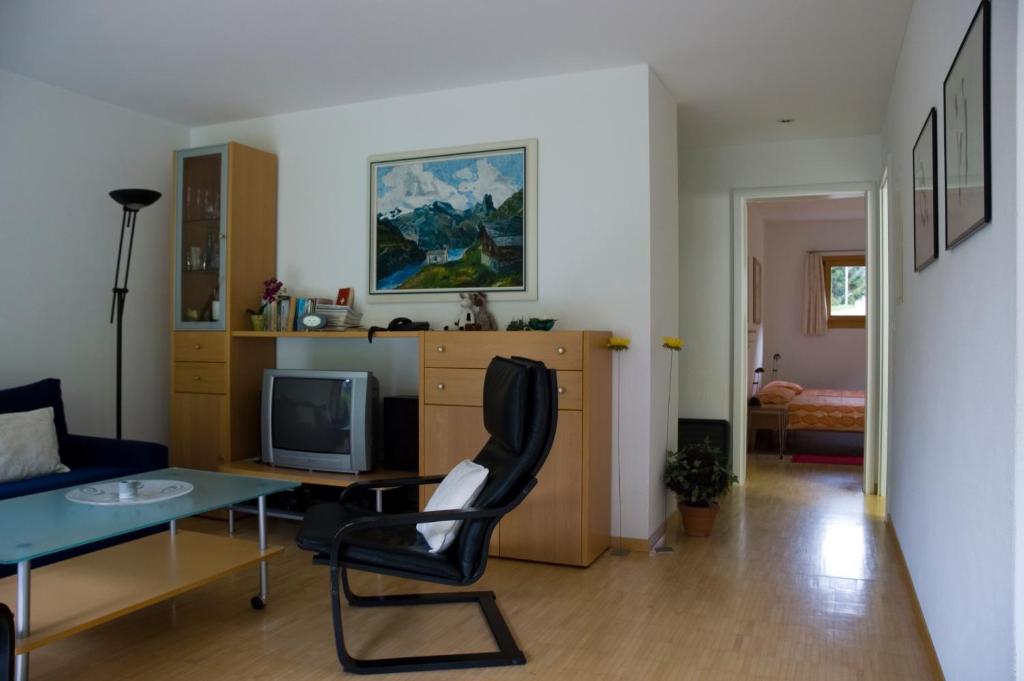 TV a/nebo společenská místnost v ubytování Ferienwohnung Mura