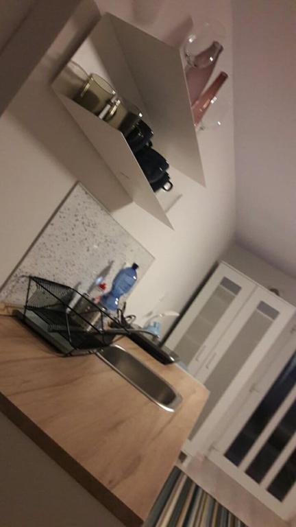 Kuchyň nebo kuchyňský kout v ubytování Das Tulpen Apartment