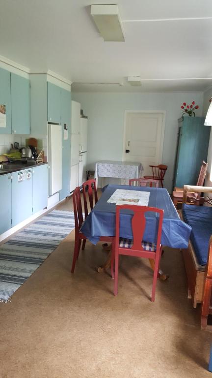 Kuchyň nebo kuchyňský kout v ubytování Vandrarhemmet Gammelgården