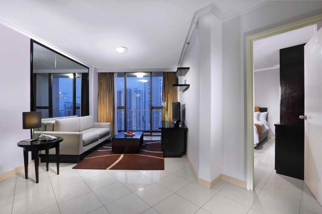 Posezení v ubytování Horison Ultima Suite & Residences Rasuna Jakarta